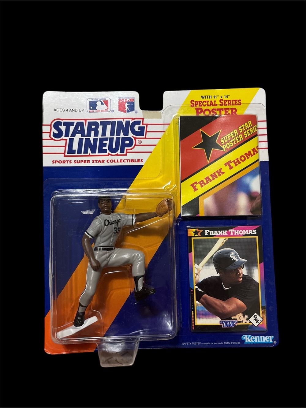 Starting Lineup 1992 Frank Thomas Action Figure - Grey & Black Uniform